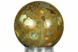 Polished Rainforest Jasper (Rhyolite) Sphere - Australia #311605-1